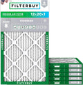 Filterbuy 12x20x1 Air Filter MERV 8 Essential Dust & Allergy Defense, by Filterbuy