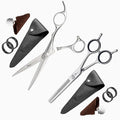 Fagaci 6" Hair Thinning Scissors with 440C Steel, Extreme Sharpness & Precise Cuts, Texturizing Shears, Professional Barber Scissors Set, Slim Blades