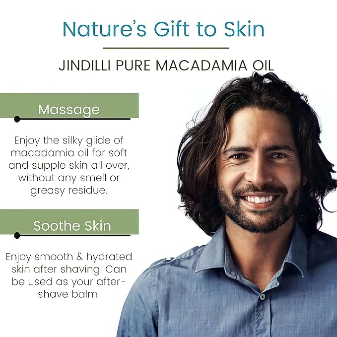 Pure Macadamia Oil | Cold-Pressed, Filtered, All-Natural, Vegan, Non-GMO, Hexane-Free, Cruelty-Free - Multipurpose Moisturizer (7.5 oz)