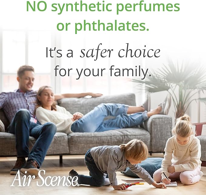 Air Scense Air Freshener Deodorizer Room Spray for Bathroom & Home, Essential Oils, Natural Vanilla- 7 fl oz (2-Pack)