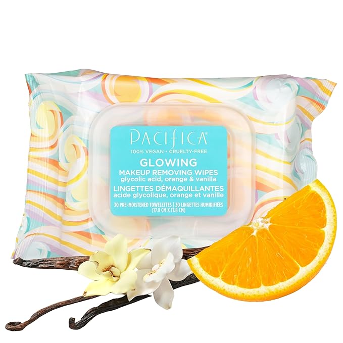 Pacifica Underarm Deodorant Wipes & Makeup Remover Face Wipes Bundle – Aluminum-Free Odor Control & Facial Cleansing Towelettes, 2-Pack (30ct Each, 60 Total) – Vegan, Cruelty-Free Travel Essentials