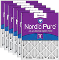 Nordic Pure 16x24x1 Pleated MERV 8 Air Filters 6 Pack by NordicPure