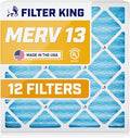 Filter King 21.5x26x1 Air Filter | 12-PACK | MERV 13 HVAC Pleated A/C Furnace by FilterKing