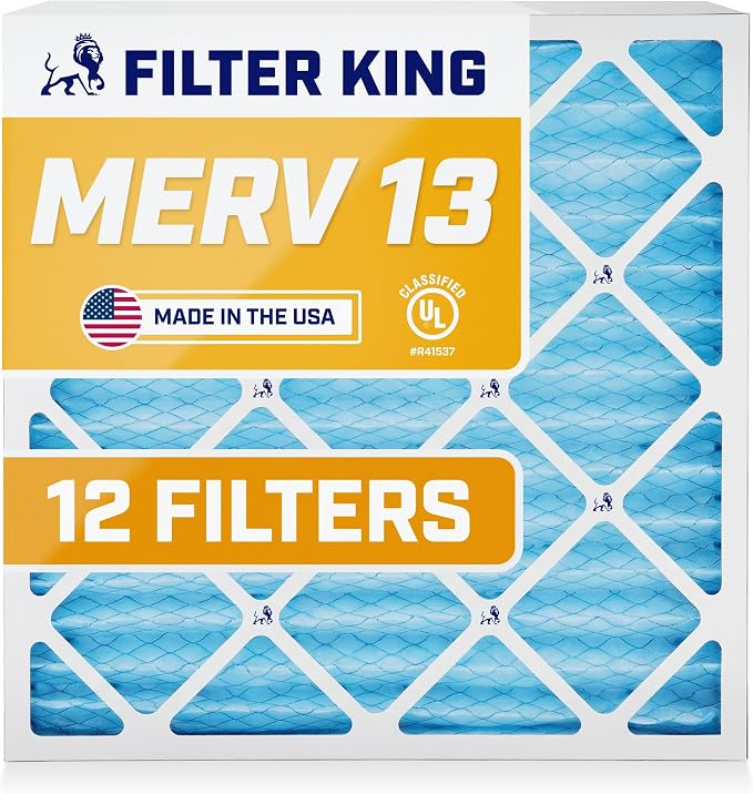 Filter King 21x23x1 Air Filter | 12-PACK | MERV 13 HVAC Pleated A/C Furnace by FilterKing