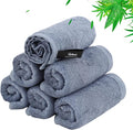 Wash Cloths 6 Pack, Reusable Makeup Remover Cloths, Super Soft and Gentle Face Towel for Sensitive Skin, 10x10 inch Small Face Washcloths, Easy to Rinse Quick Dry Slate Blue Facial Cleansing Cloths