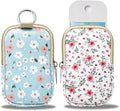 COOKOOKY 2 Pack Hand Sanitizer Spray Case Compatible with Touchland, Hand Sanitizer Holder, Mini Zippered Pouch, Small Makeup Bag for Women Friends Girls Gifts Idea