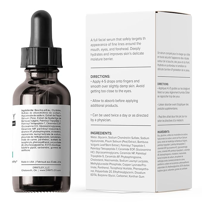 DRMTLGY Hydrated Skin Duo: Needle-less Serum & Peptide Night Cream