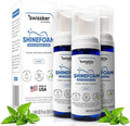 Swissklip ShineFoam | Teeth Whitening Foam | Mint Flavor Whitening Toothpaste | Teeth Whitener I Professional Teeth Whitening Kit | 100% Vegan - Made in USA - 1.69 oz - Pack 3