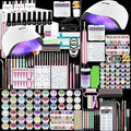 Acrylic Nail Kit, Acrylic Nail Set with Drill and UV Light,Professional Colored Acrylic Nail Powder Nail Starter Kit Decoration Tools with Everything for Beginners Full Acrylic Nail Supplies