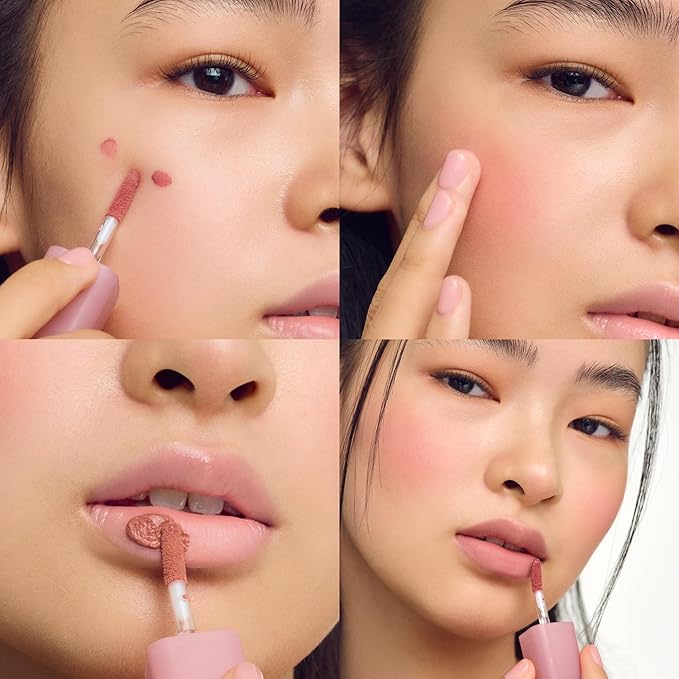 COLORGRAM NUDE BLUR TINT 01 SALMON BEIGE | Soft Velvet Matte Lip Stain & Cheek Tint | Lightweight Blurring Tint for a Smooth & Airbrushed Finish | 24H Hydration, Long-Lasting & Non-Sticky Formula