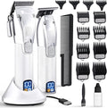 Fagaci Professional Hair Clippers for Men Set Turbo Power with Precise Cutting, Barber Clippers for Hair Cutting, Cordless Hair Clippers and Trimmers Set, Maquina de Cortar Cabello, Haircut Barber Kit