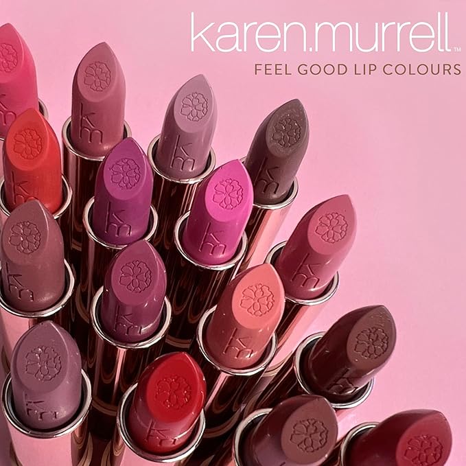 Karen Murrell Natural Lipstick - Lip Tint 43 Plum Martini - Sheer Buildable to Glossy Lip Tint - 100% Natural Ingredients, Moisturizes & Hydrates Lips - Paraben & Cruelty Free