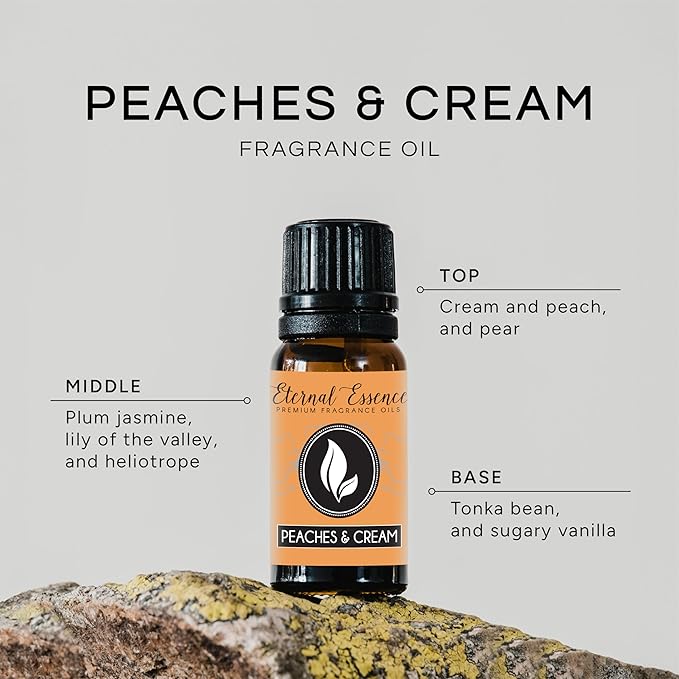 Eternal Essence Oils - Peaches & Cream Premium Grade Fragrance Oil - 10ml - Scented Oil