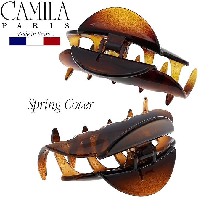 Camila Paris CP2369 French Hair Clip for Women for Thick Hair for Long Curly Wavy Hair, Large, Girls Hair Claw Clips Jaw Styling Hair Accessories for Women, Strong Hold No Slip Grip, Made in France