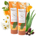 Saavy Naturals Body Wash Sweet Orange Plant-Based Ingredients| Made In USA | Sensitive Skin Body Wash, l Organic & Vegan Formula With Coconut Oil, Shea Butter, And Aloe Vera - 8.5 Fl Oz, 2 Pack
