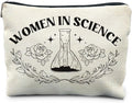 Women's Science Makeup Bag - Teacher Gifts, Forensic & Environmental Science Cosmetic Pouch