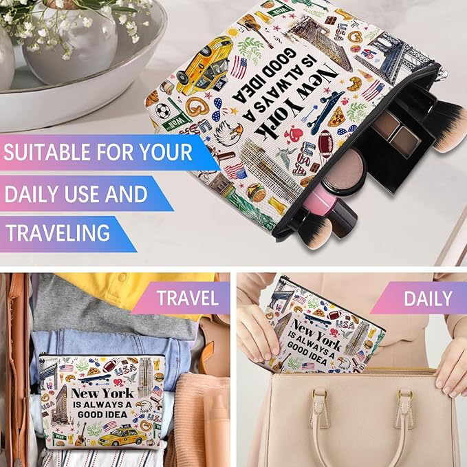 New York Travel Souvenirs, NYC Themed Gifts for Women, I Love NYC Trip Favors