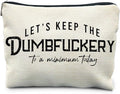 Funny Makeup Bag - Bad Assed & Cool Gifts for Coworkers & Women - Sarcastic & Gag Gifts - Humor Cosmetic Toiletry Bag