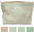 STARDW Aesthetic Floral Makeup Bag Cute Small Cosmetic Bags for Women Girls, Travel Toiletry Bag Large Capacity Zipper Makeup Pouch, Purse Organizer Pouches