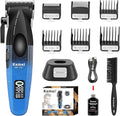 KEMEI 1670 Professional Hair Clippers for Men, Cordless Barber Clipper with LED Display, 9000 RPM Clippers for Hair Cutting with Charging Base