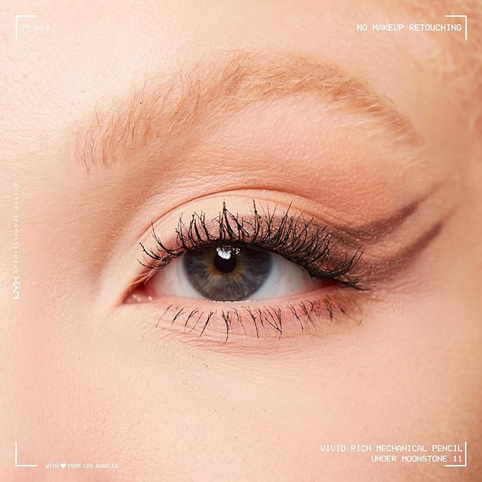 NYX Professional Makeup Mechanical Eye Pencil, Vivid Rich Mechanical, Creamy Retractable Eyeliner - Under the Moonstone, Slate Grey Eyeliner