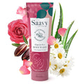 Saavy Naturals Bulgarian Rose Body Wash, Moisturizing Shower Gel for Men & Women, Vegan Formula with Coconut Oil, Shea Butter, and Aloe Vera - 8.5 Fl Oz Made in the USA