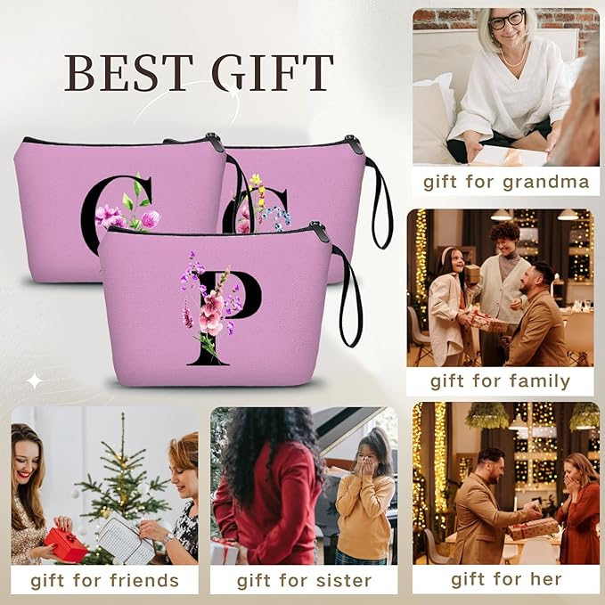 Birthday Inspirational Bridesmaid Proposal Team Small Gifts for Women Mom Aunt Teacher Sister Coworkers Makeup Cosmetic Bag Travel with Mirror Mothers Day Christmas Graduation P