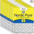 Nordic Pure 18x20x1 Pleated MERV 10 Air Filters 12 Pack by NordicPure
