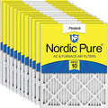 Nordic Pure 16x20x1 Pleated MERV 10 Air Filters 12 Pack by NordicPure