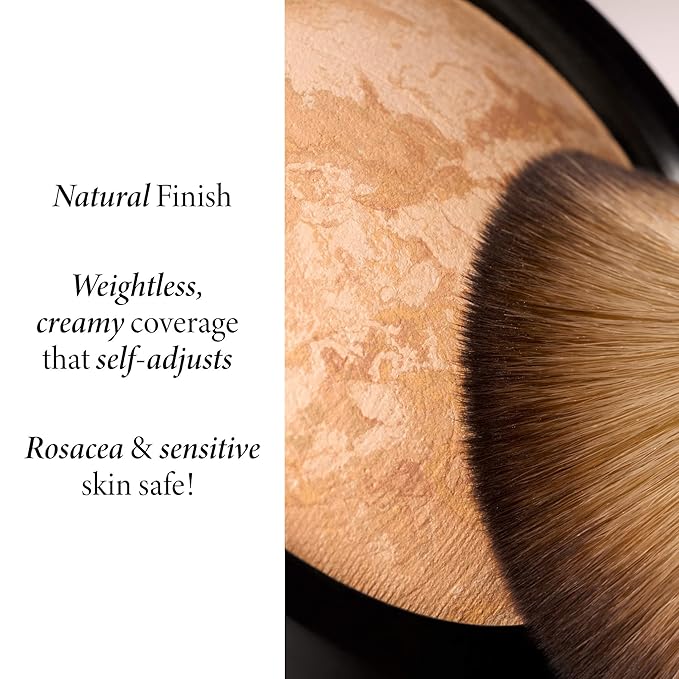 LAURA GELLER NEW YORK Award-Winning Baked Balance-n-Brighten To Go Travel Size Color Correcting Powder Foundation - Tan - Buildable Light to Medium Coverage - Demi-Matte Natural