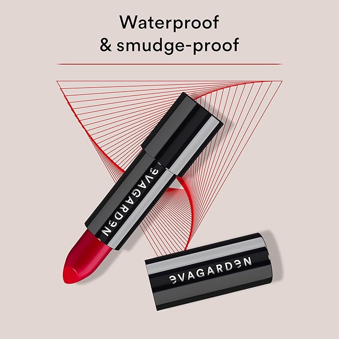 EVAGARDEN Classy Lipstick - Formulated with Natural Oils - Envelopes Your Skin with Satin Effect - Light, Pigmented Blend Gives Full Coverage and Chic Finish Instantly - 611 Tango Red - 0.1 oz