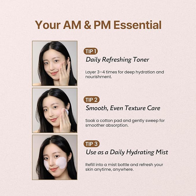 Coconut Rice Milk Toner | Calming Hydration, Smooth Skin Texture and Strengthen Skin Barrier with Rice, Panthenol, Ceramide, AHA | Fragrance-Free, Korean Skin Care (150ml/ 5.07 fl oz)