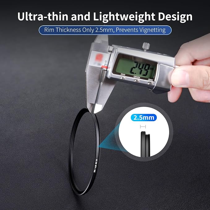 JJC 58mm Ultra Low Reflectivity UV Lens Protection Filter - Image 3
