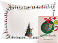 The Grinch x Kitsch Satin Pillowcase with Zipper for Hair & Skin - Softer Than Silk Pillow Cases, Smooth Cooling Pillow Cover, Wrinkle-Free, Machine Washable, Queen/Standard (19x26) - Who-Ville