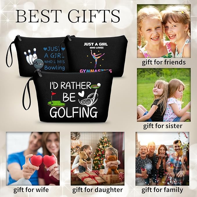 Golf Gifts,Golf Accessories,Golf Gifts for Women,Small Makeup Bag Travel,Must Have Golf Accessories,Cool Gifts for Golfers,Birthday Gifts for Teen Girls