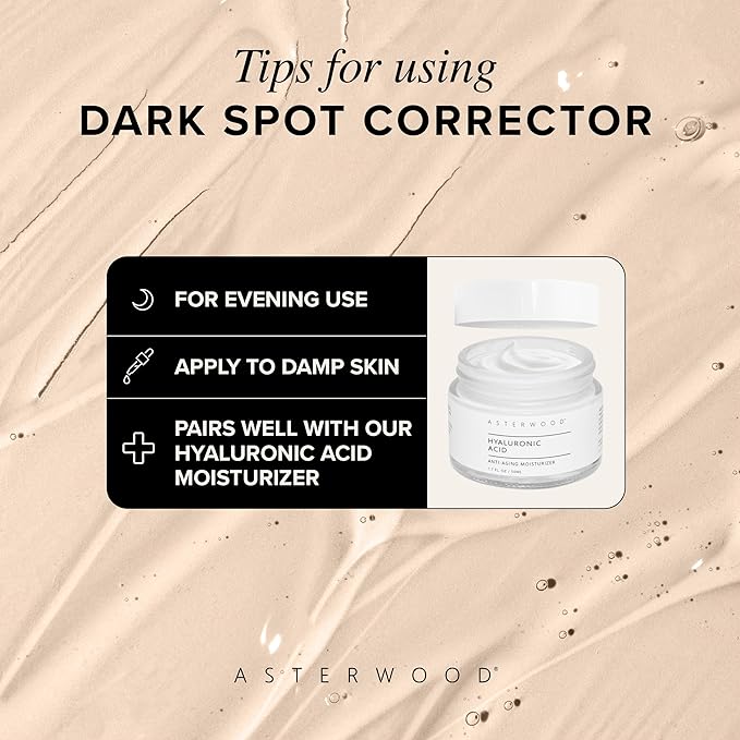 Asterwood Dark Spot Corrector for Face Serum - with Radianskin - with Tranexamic Acid, Kojic Acid, Glycolic Acid, & Salicylic Acid - 1 Fl Oz