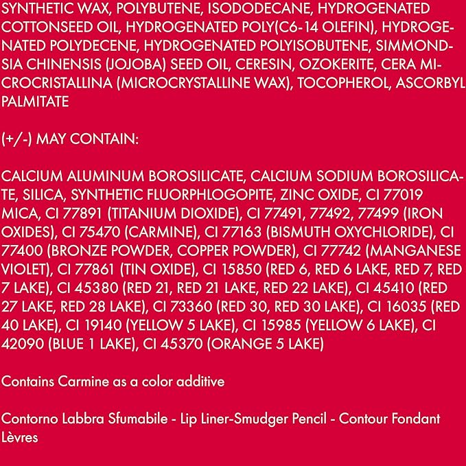 Pupa Milano True Lips Blendable Lip Liner - Dual-Ended Matte Lining Color and Brush - Light and Creamy, Hydrating, High Pigment, Smudge Proof Formula - Paraben Free - 029 Fire Red - 0.042 oz
