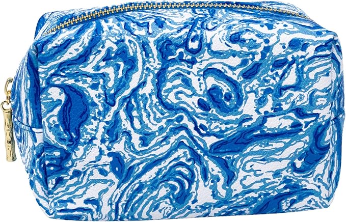 Lilly Pulitzer 4 Piece Travel Toiletry Bag, Cute Luggage Case for Adults, Zipper Pouch Set for Cosmetics, Small Pouch Bag for Supplies, Makeup or Toiletries (The Hottest Spot)