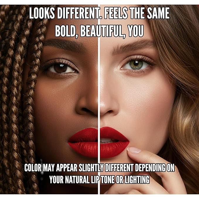 Mynena Classic Red Long Lasting Lipstick for Women Waterproof & Transfer-Proof | Hydrating with Shea Butter | Bold Pigment Matte Color Lip Stain | Talc-Free & Vegan Product that Performs | Lola