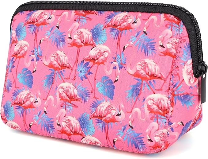 Cosmetic Bag Waterproof Neoprene Zipper Pouch Travel Portable Toiletry Makeup Bags Organizer Case for Women and Girls