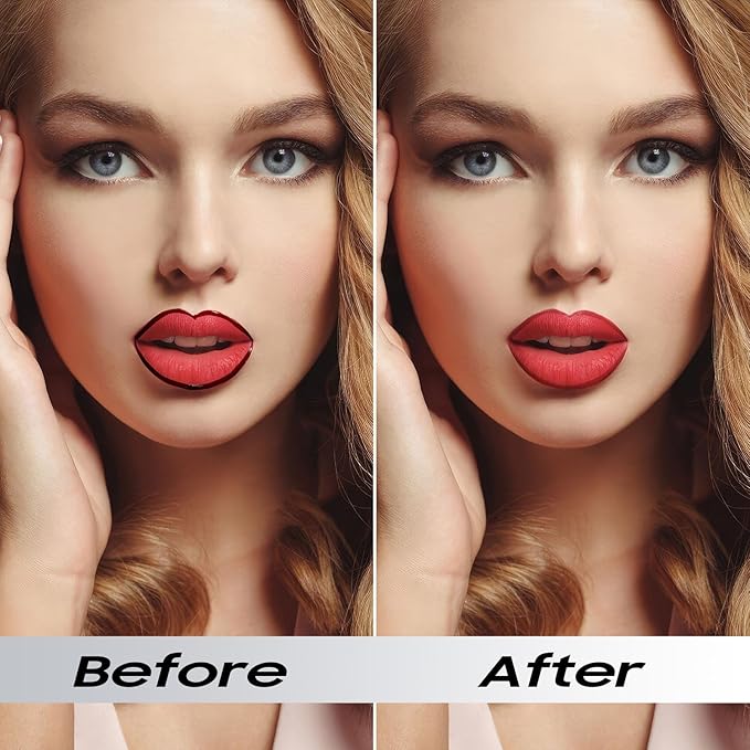 Peel Off Lip Liner Highly Pigmented - Lip Stain Long Lasting Waterproof for Women Girls, Lip Tint Stain Peel Non-Sticky & Smudge-Proof Easy to Use & Natural Finish (Cocoa)