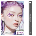 2-in-1 Eyeliner Stamp, Pigmented Intense Black Formula, Smudge-Budge Proof, Sweatproof, 24 Hour Stay Eyeliner Stamp (purple butterfy)