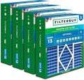 Filterbuy 20x20x5 Air Filter MERV 13 Optimal Smoke & Allergy Defense, Pleated by Filterbuy