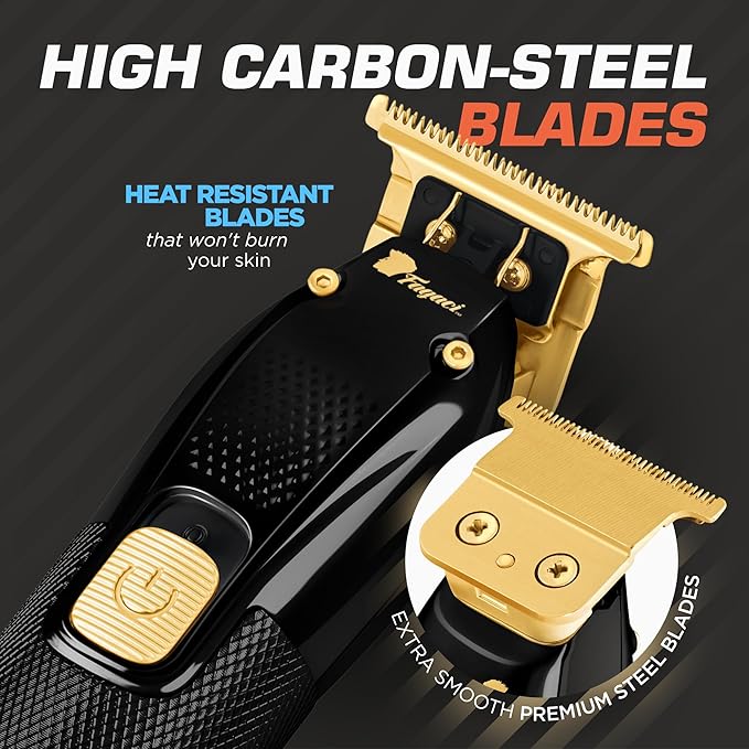 Fagaci Men's Hair Trimmer - Turbo Power with Precise Cutting, Adjusted Zero Gap Blades for Clean and Fine Cuts