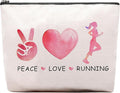 Cosmetic Case for Women, Running Gifts, Travel Pouch, Waterproof, Christmas Birthday Gifts for Running Gym Sport Runner Marathon Lover