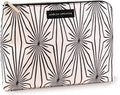 Large Canvas Zipper Pouch, Vintage Inspired Pencil Case for Adults, Travel Toiletry Bag, Pouch Bag for Supplies, Makeup or Toiletries (Composition)