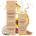 USDA Certified 100% Organic Pure Natural Hydrating Body Oil After Shower With Coconut, Jojoba, Olive & Almond Non-Greasy Moisturizing Oil For Women & Men Dry Skin 5.07 fl oz/150ml - Unscented