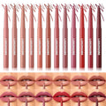 Jolilab Matte Lip Liner Set, Lip Makeup Set Natural Smooth Long-Lasting And Hydrating Beauty Daily Cosmetics Gift for Girls Easy-to-Use