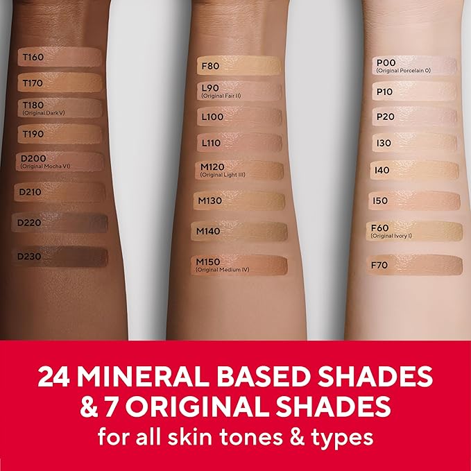 MIRABELLA - Invincible for All HD Liquid Foundation, Moisturizing Face Products for All Skin Types, Full-Coverage Lightweight Foundation Makeup, Moisturizing & Hydrating Beauty Care, Fair F80