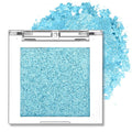 Erinde Glitter Shimmer Sparkle Eyeshadow Palette, Blue Glitter Sparkle Eye Shadow Makeup, Single Monochrome Long-Lasting Eye Makeup, Smooth Formula, Vegan & Cruelty-Free, C07 Blue Silver Sparkle